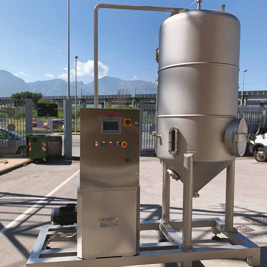 Disaeratore in acciaio Inox AISI 316 completo di quadro elettrico