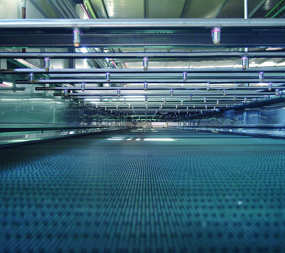 Nastro tunnel di pastorizzazione